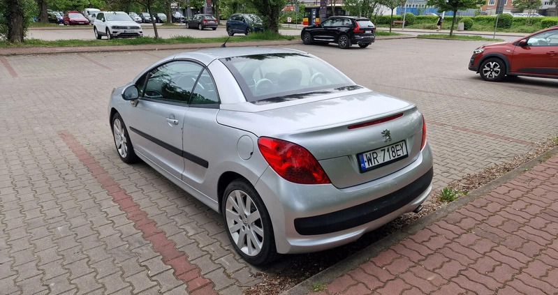 Peugeot 207 CC cena 11000 przebieg: 130000, rok produkcji 2009 z Warszawa małe 22